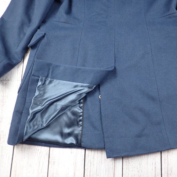 Pendleton Women’s 10 Petite Wool Blend Navy Blue Jacket Winter Coat - Picture 9 of 12